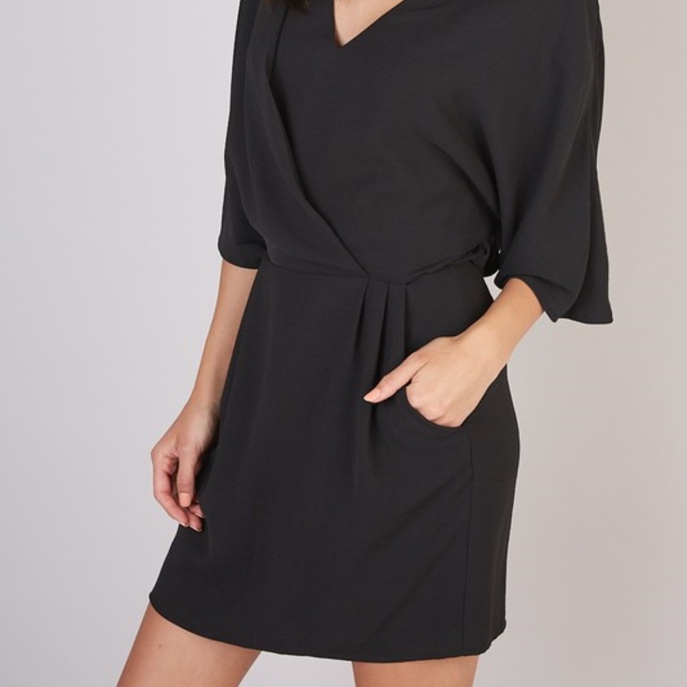 NWT DOBE Black Dress with Pockets